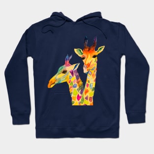 Three Curious giraffes Hoodie